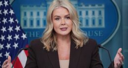 Press Secretary Karoline Leavitt warned that government employees, including U.S. troops, will miss their paychecks this week after the Senate failed to pass a funding bill on Monday