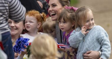 The Princess of Wales (seen in Lincolnshire earlier this month) has said that too much screen time can harm family life in a new essay titled 'The Power of Human Connection in a Distracted World'