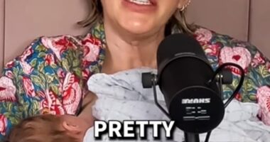 Katherine Ryan has revealed she welcomed her newborn daughter in just 45 minutes as she shares her speedy birth story after returning to her podcast