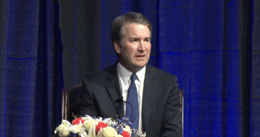 Brett Kavanaugh speaking at the Ken Starr Lecture.