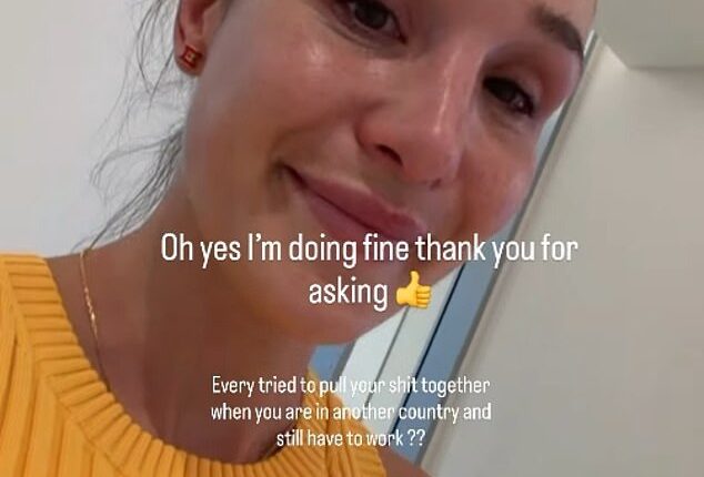 Kayla Itsines (pictured) has suffered a heartbreaking family tragedy