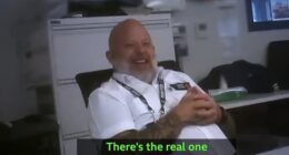A screengrab from the BBC's undercover report into Charing Cross Police Station. Pictured: Sgt Joe McIlvenny who described sexual encounters to colleagues