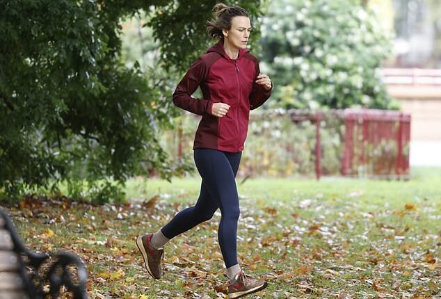 Keira Knightley wearing a pair of £200 Autry Reelwind shoes - a sought-after Texas brand