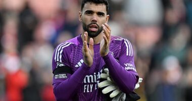 Arsenal have rewarded David Raya with an improved contract on his £100,000-a-week salary