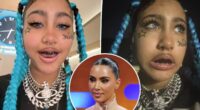 Kim Kardashian defends daughter North West's fake face tattoos, piercings