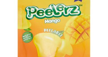 The cult-favourite Amos Peelerz gummies, which come in mango, banana and peach flavours, have been restocked at Kmart's online and in-stores nationwide