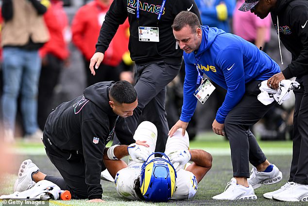 Puka Nacua injured his ankle as the Los Angeles Rams beat Baltimore Ravens 17-3