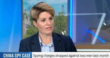 Emma Hardy admitted dealing with the communist regime was 'a challenge', the day after the director of public prosecutions launched an astonishing attack on the government