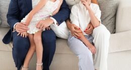 Eric Trump includes in his memoir 100 never before seen images, including the one above provided exclusively to the Daily Mail ahead of release. Pictured: Eric, Lara and their two children Carolina and Luke