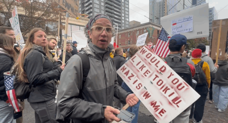 Leftist Demonstrators Call For Murder Of Trump