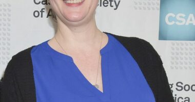 Jackie Burch, a prolific Hollywood casting director, has died at the age of 74. Pictured in LA in 2017