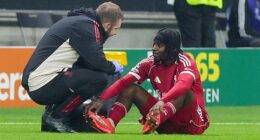 Jeremie Frimpong is set for an extended period on the sidelines in a major blow to Liverpool