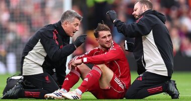 Liverpool were dealt an early setback at Anfield as Manchester United opened the scoring just 63 seconds into the match – but the goal by a head injury to Alexis Mac Allister in the build-up