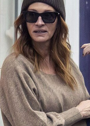 Julia Roberts was spotted in London's Notting Hill on Wednesday, 26 years after starring in the iconic romcom