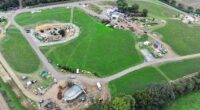 The Harry Potter village being constructed for the new HBO TV series has been pictured for the first time in Hertfordshire