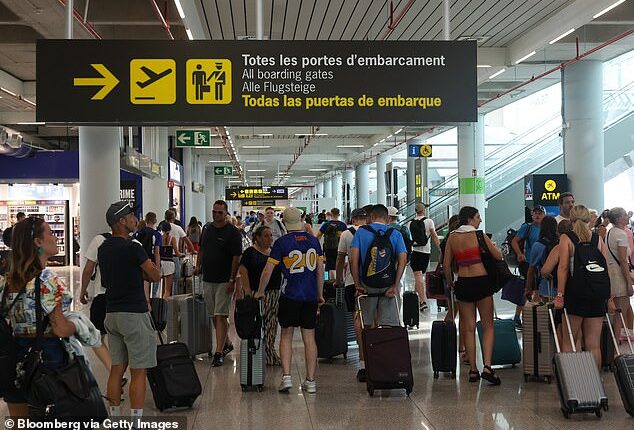 A Majorcan airport has been forced to ground all flights after a 'drone was spotted' flying overhead (file photo)
