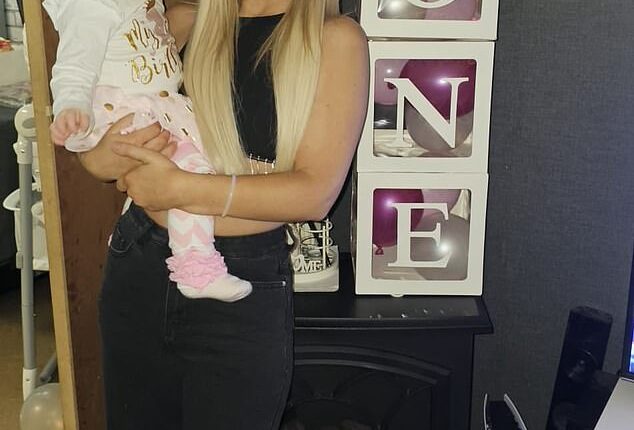 Amy Louise Leonard, pictured with her baby sister Porscha, had been puffing on the party drug commonly known as 'laughing gas' before being hospitalised on September 29