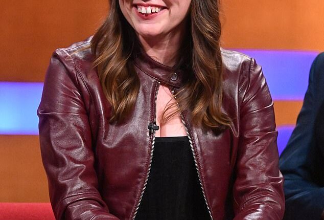 Aimee Lou Wood, (pictured) was left chuckling on Friday's Graham Norton Show when Malala Yousafzai told her she binge-watched her show and 'learned so much'