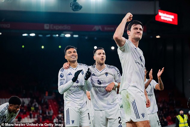 Sky Sports viewers were invited inside the United dressing room after their euphoric win at Anfield