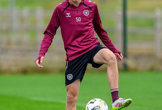 Keir McMeekin was involved in closed-door matches with the Hearts' first team over summer