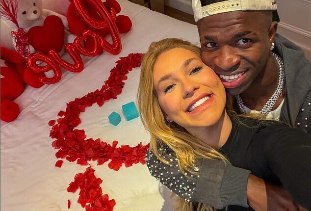 Vinicius Junior confirmed his relationship with Spanish influencer Virginia Fonseca earlier this week with a smitten Instagram post