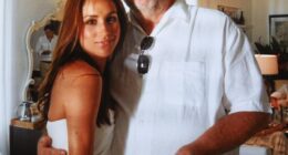 Meghan Markle's estranged father Thomas is 'trapped' in a building in the Philippines. The pair are pictured on Meghan's wedding day to Trevor Engelson in Jamaica in 2011