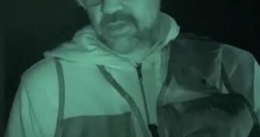'Ghost Adventures' aired the haunting moment host Aaron Goodwin got the call that police had arrested his wife for planning to have him killed