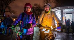 More than 40 'glow rides' are scheduled for the evening of Wednesday 22 October to highlight the need for safer routes for female cyclists riding after dark