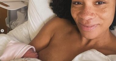 Morning Live star Michelle Ackerley revealed in a sweet Instagram post on Wednesday that she's welcomed first child and announced her sweet name