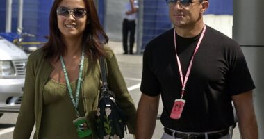French racing driver Jean Alesi with his wife Kuniko Goto. He took exception, rightly, to an erroneous story I had written about the pair