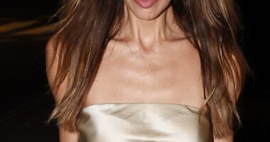Myleene Klass, 47, graced the red carpet at the Ethnicity Awards at the London Marriott Hotel Grosvenor Square on Thursday