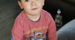 Danie Aruebose is pictured when he was around two years old in a picture released by Garda