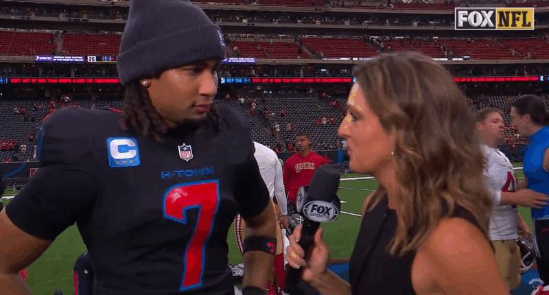 CJ Stroud speaking in an interview.