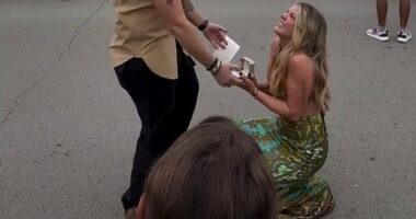 Natalie Bassingthwaighte, 50, and her partner Pip Loth are now engaged