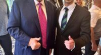 White House and Department of Homeland Security insiders tell the Daily Mail that Christopher Pratt, the department's under secretary for strategy, policy and plans, along with Taylor Bush, deputy to White House liaison Paul Ingrassia (pictured with Trump), orchestrated damaging leaks targeting their colleague