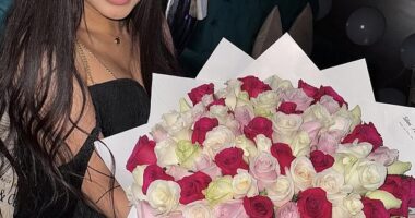 The glamorous mother of the Champions League's latest star has left fans stunned