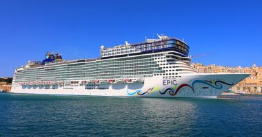 A Norwegian Cruise ship has rescued 63 people who were lost in the Ionian Sea