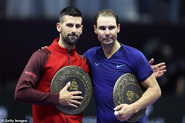 Novak Djokovic (left) has explained why he will never be friends with Rafael Nadal (right)