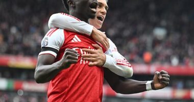 Arsenal go into the international break as the happiest side as they are top of the table