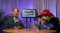 The satirical puppet show portrays the bear as a cocaine sniffing podcast co-host with Prince Harry
