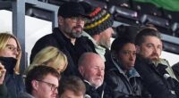 Mark Bellingham and his wife Denise were pictured watching son Jobe in action at Pride Park, Derby, on Monday night after deciding to end their 20-year marriage