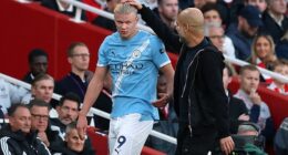 Pep Guardiola has told Erling Haaland he would like him to keep his fury aimed at the Manchester City team private