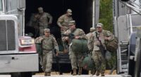 Plus sized members of the Texas National Guard have been viciously mocked for their weight as they arrived in Chicago for deployment