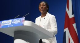 Politics latest: Kemi Badenoch to deliver speech in last-ditch attempt to lift subdued Tory conference