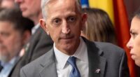 On Wednesday, Democrat Mayor Keith Wilson, 62, had the yellow police tape ripped down from the South Portland ICE facility over fears keeping the makeshift barricade up would only entice protesters more
