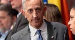 On Wednesday, Democrat Mayor Keith Wilson, 62, had the yellow police tape ripped down from the South Portland ICE facility over fears keeping the makeshift barricade up would only entice protesters more