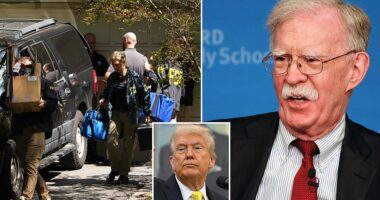 President Donald Trump 's Justice Department is expected to ask a grand jury to indict former National Security Advisor John Bolton on Thursday, in a stunning move that could see the outspoken Trump critic face federal charges. The potential indictment reported by Reuters comes just two months after FBI agents raided Bolton's Washington, D.C. office and suburban Maryland home.