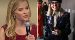 Reese Witherspoon tears up while honoring late 'mentor' Diane Keaton
