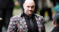 Tyson Fury arrived for Ricky Hatton's funeral in a suit brimming with images of himself