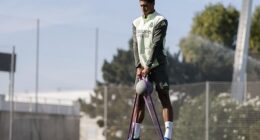 A photograph of Jude Bellingham performing an unusual training drill at Real Madrid went viral last Wednesday - after the LaLiga club shared it to their official Instagram account